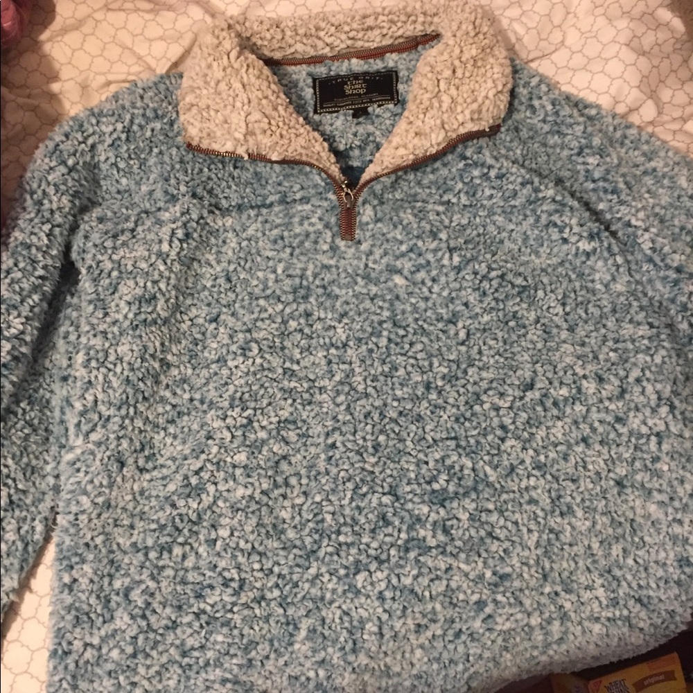 Blue True Grit pullover